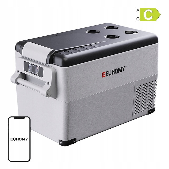 Frigider auto Euhomy CF001-35GR 30L compresor multicolor 30L