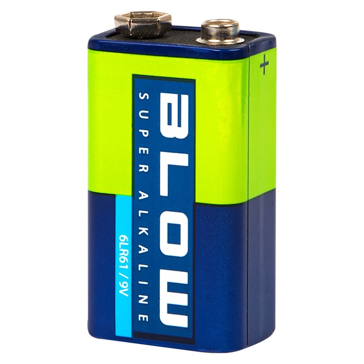 Алкална батерия Blow 9V 6LR61 комплект 10 бр. многоцветен