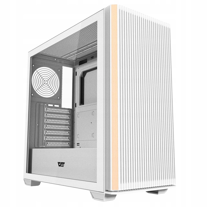 Компютърна кутия DarkFlash DS900WS Midi tower ATX бяла стъклена