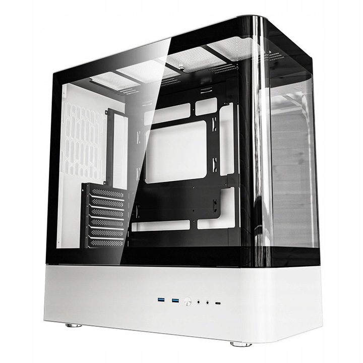 Кутия за компютър DarkFlash HM1 Art Ultra Akwarium, ATX, прозорец, USB-C, черна
