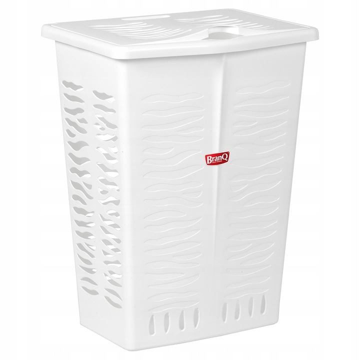 Кош за пране BranQ Zebra 42L бял 52x39.5x30см