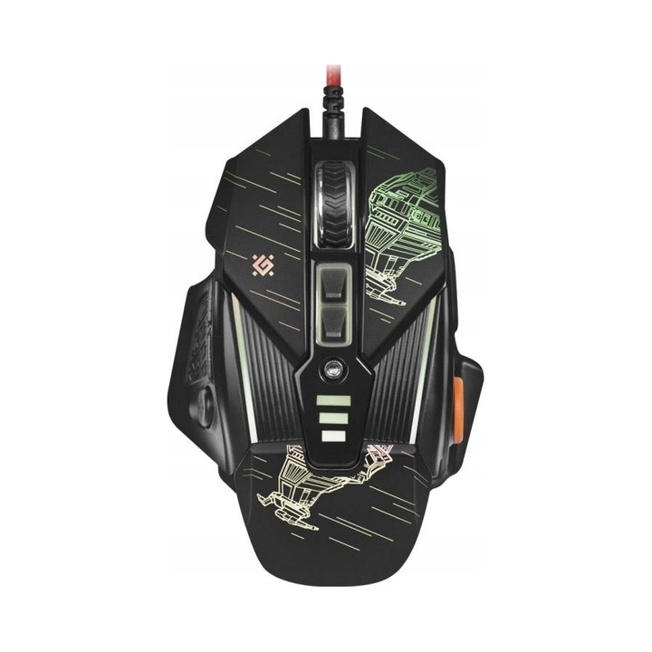 Геймърска мишка Defender STARX GM390L, 3200dpi, черна, 122x37x78мм