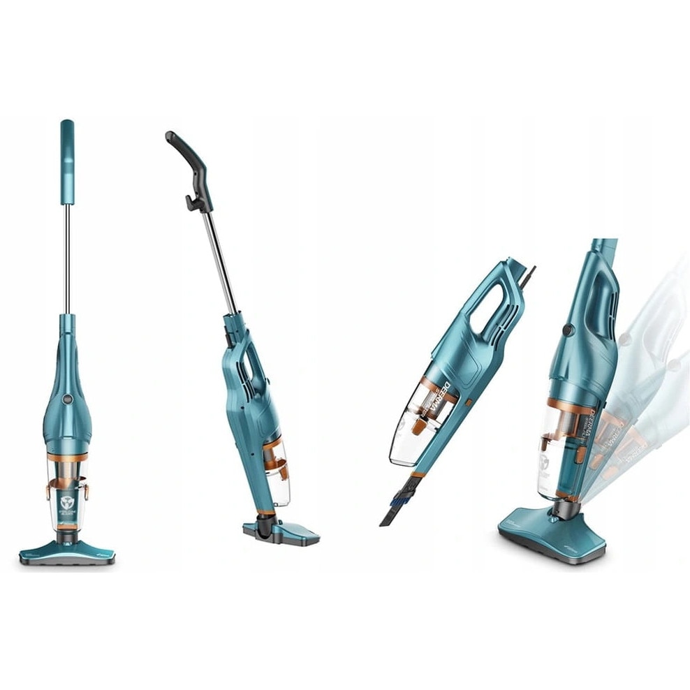 Aspirator vertical Deerma DX900, 600W, ciclon, inox, 1.2l, 4.5m cablu