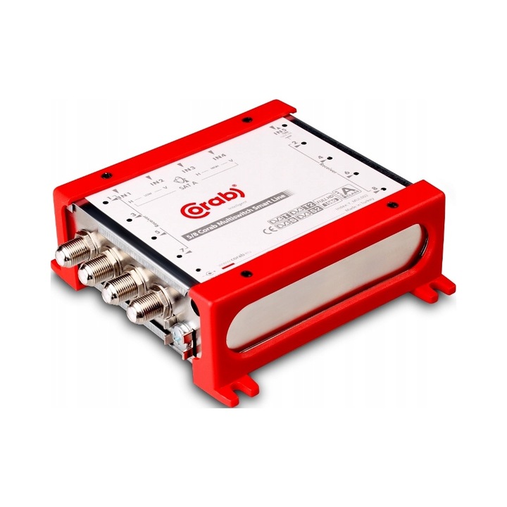Set multiswitch Corab 5/8 cu convertor Quattro Technisat, alb, 255x160x50mm