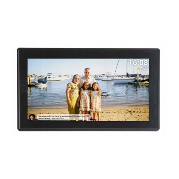 Rama foto digitala Denver PFF-1515B, 15.6 inch, Full HD, negru, 405x255x23mm