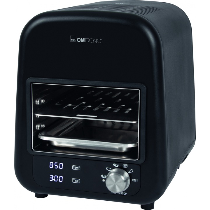 Grill electric Clatronic EBG 3670, ceramic, inox, 24.5x16cm