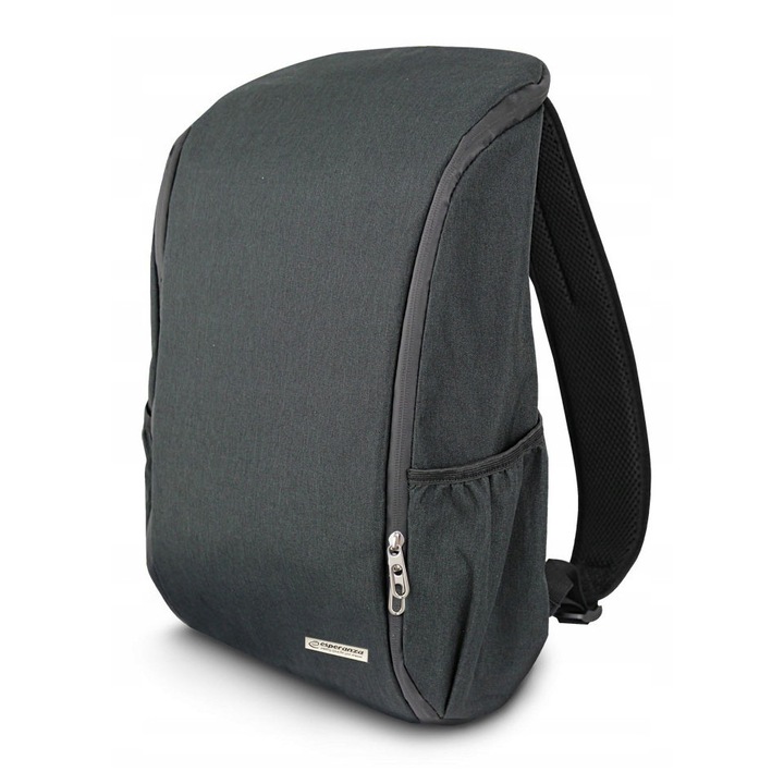 Esperanza Trapani 15.6 hüvelykes fekete laptop hátizsák 48x36.5x14.5cm