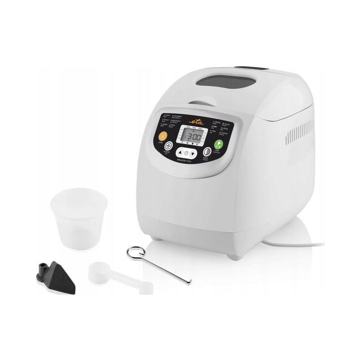 Машина за хляб ETA Delicca mini, 600W, 12 програми, бял, 27.5x29.5x34 см