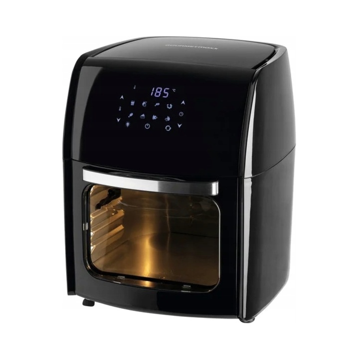Фритюрник с горещ въздух Gourmetmaxx 9 в 1 1800W 12L черен 33x36x41,5см