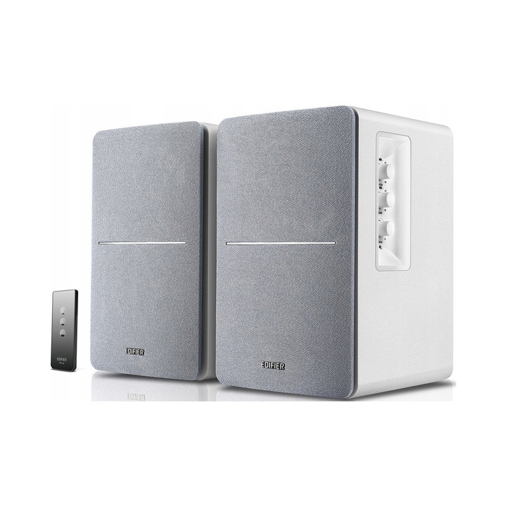 Компютърни тонколони Edifier R1280T 42W с регулиране на тоновете, бели, 4x13см