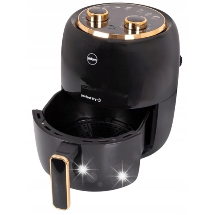 Фритюрник без мазнина Eldom FR35 1300W 3,5л черен 30,6x24,4x32см