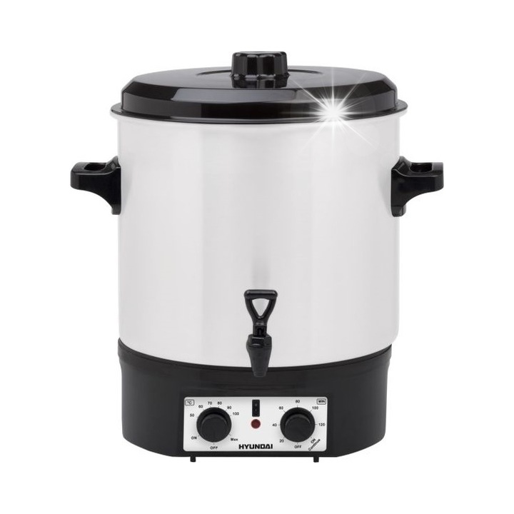 Hyundai PC 200 elektromos főzőedény, 27L, időzítő, inox, 1800W, 32.5cm