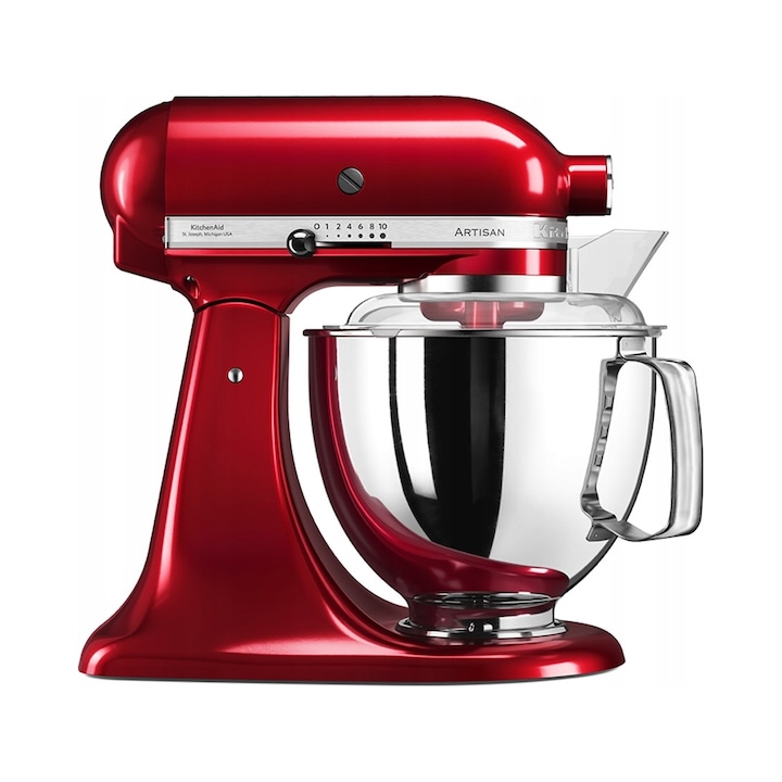 Планетарен миксер KitchenAid Artisan 5KSM175, червен, 4.8L, 36x22x34см