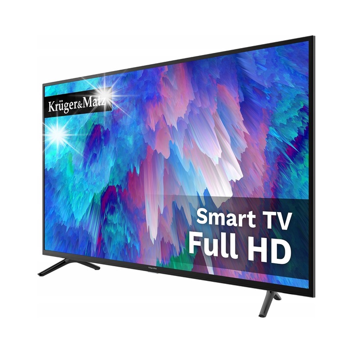 Kruger&Matz 40" Full HD Smart TV, fekete, 903.6x570.5x218.5mm