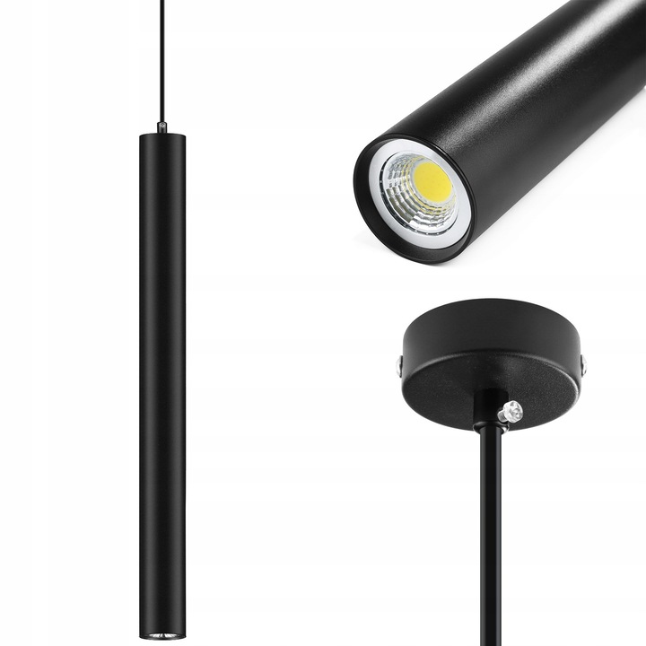 Висяща лампа Interlook LED 60x5,5см черна 8W
