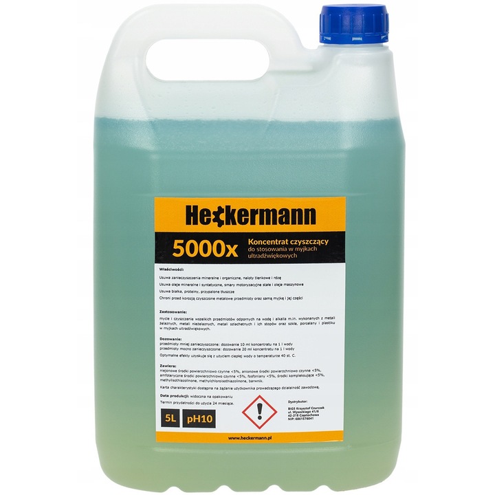 Concentrat de curatare Heckermann 5000x inhibitor coroziune 5L