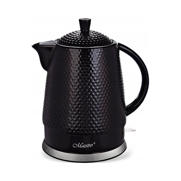 Fierbator ceramic Maestro 1.5l negru 26x16.5x22cm