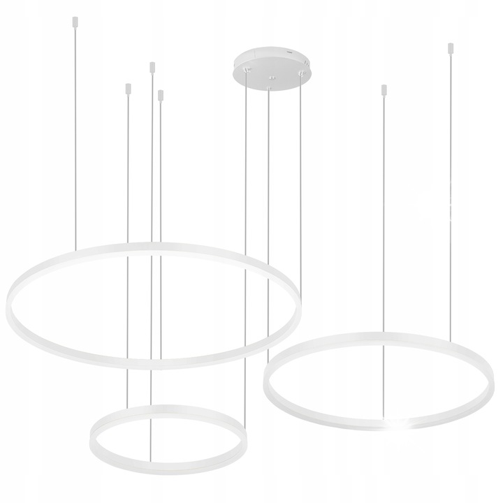 Висяща лампа Interlook LED 136W бяла 80x60x40см регулируема