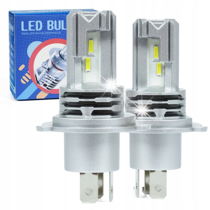 Комплект 2 LED крушки H4 M4 Interlook 50W 6500K 12Vx24V