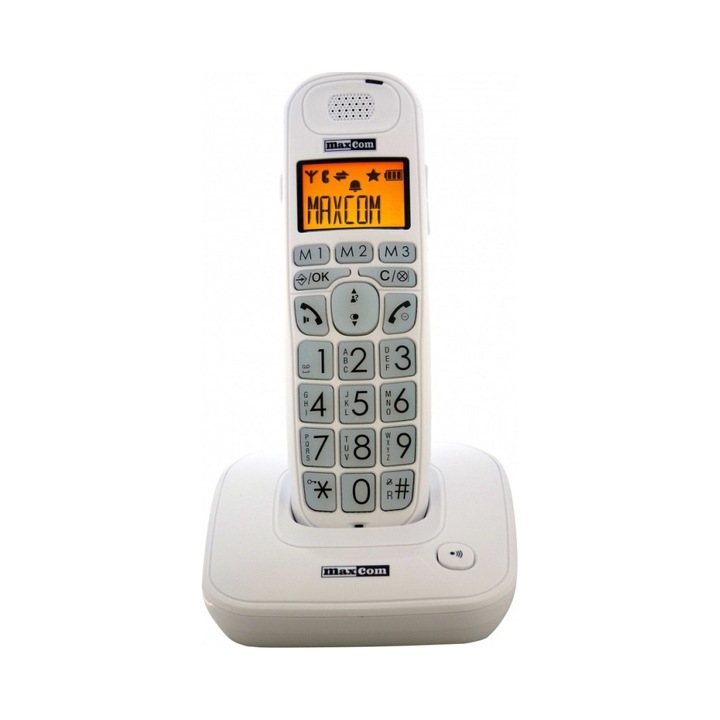Telefon fix Maxcom MC6800 alb fara fir 50x300m autonomie 10h convorbire