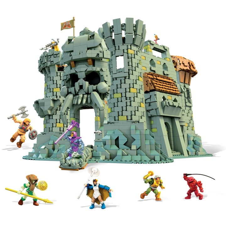 Mega Masters of the Universe Grayskull Kastély építőszett, 3508 darab, többszínű, 24.6x14.8x8.3 cm