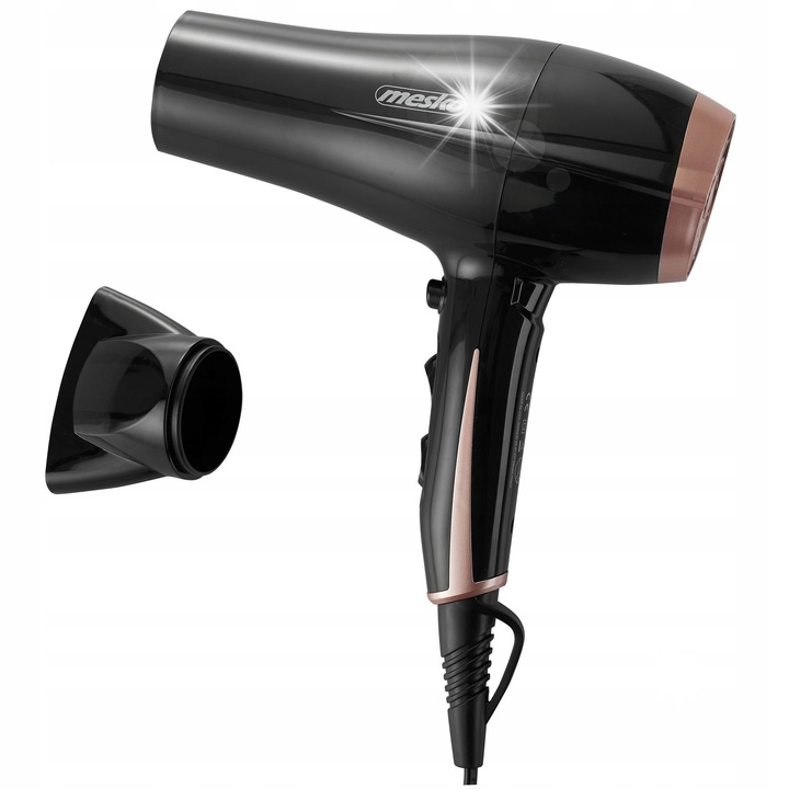 Сешоар Mesko 2249, 2000W, 2 степени на мощност, 3 степени на температура, с функция студен въздух, комплект с концентратор