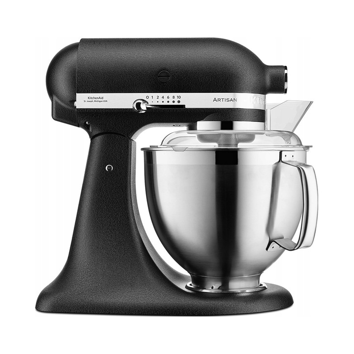 Планетарен миксер KitchenAid Artisan 5KSM185PSEBK матово черен 4,8л 36x22x34см