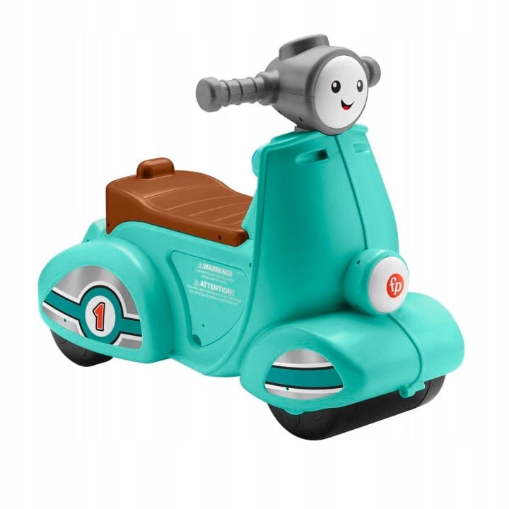 Музикален скутер Fisher-Price HMV76, интерактивен, син, 12м