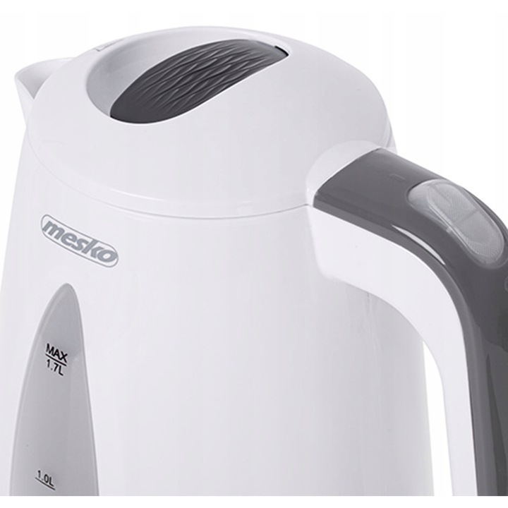 Elektromos vízforraló Mesko MS1261 1,7L fehér szürke 23x21x16cm