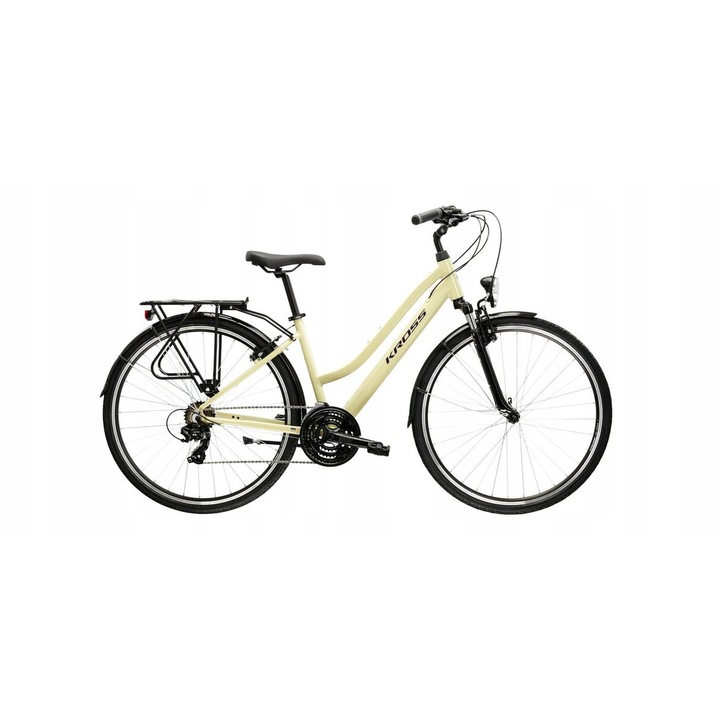 Bicicleta trekking Kross Trans 1.0 maro mov lucios 28" dama