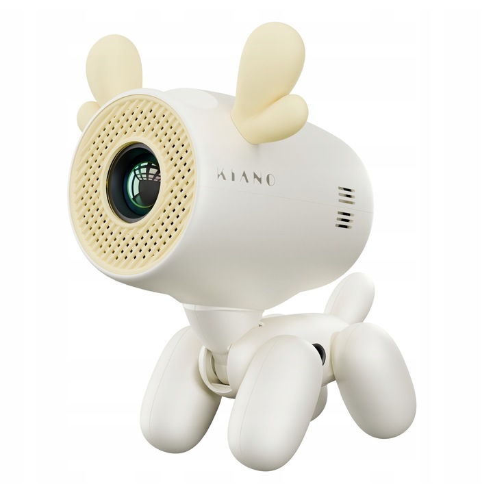Proiector educational Kiano Alpha Kid, Android 13, alb, 1280x720, 50-150"