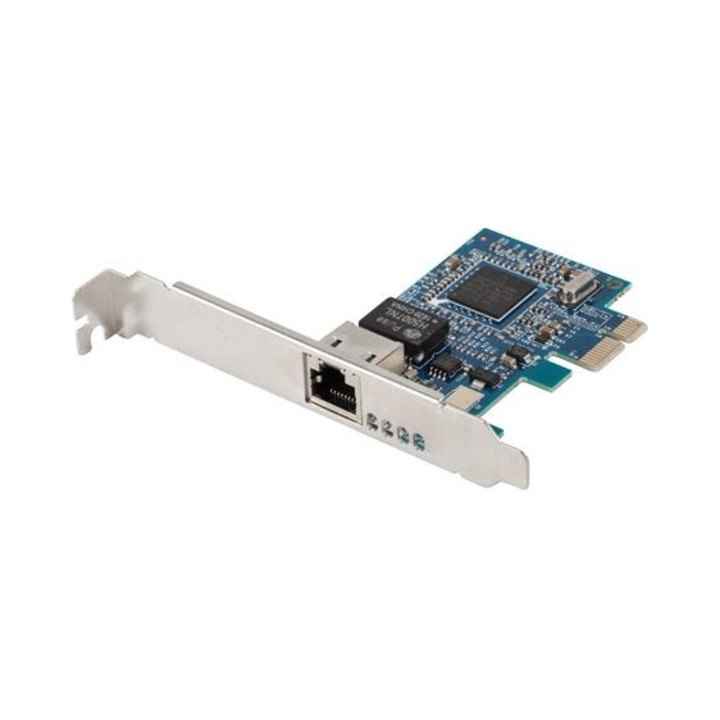 Мрежова карта Lanberg PCI Express зелена 1000Mbps 1xRJ45