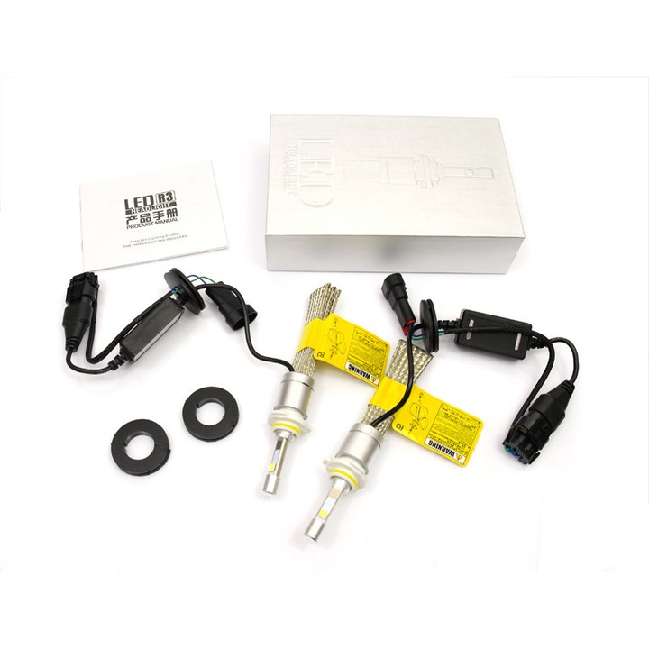 Set LED HB3 9005 Interlook 80W 9600lm alb 12V24V