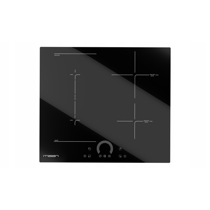 Вграден индукционен плот Maan 7,2kW бустер черен 59x52x6,2см