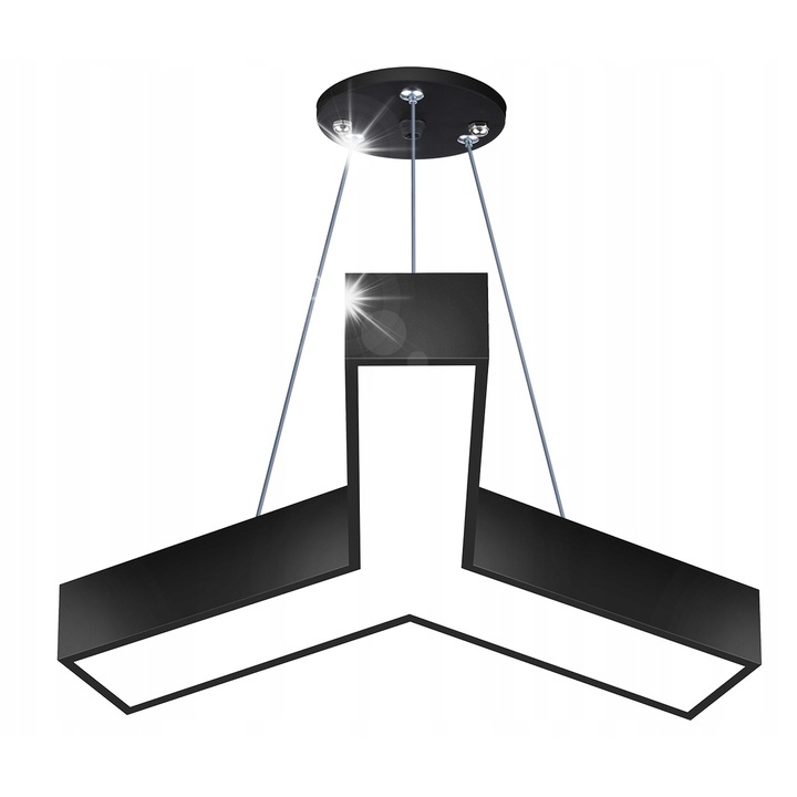 Висяща лампа Interlook Y LED 20W матово черна 49,2x57x6см
