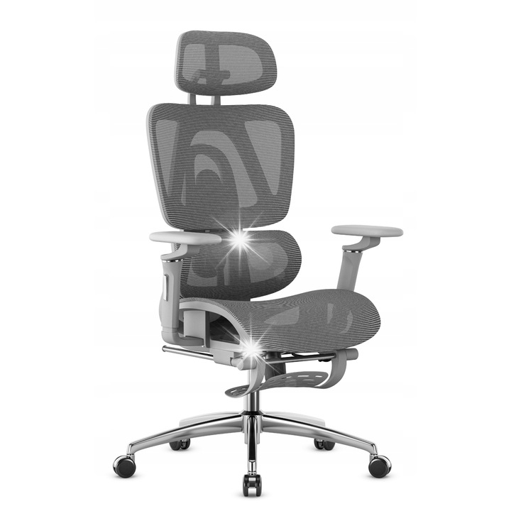 Scaun birou Mark Adler Expert 7.9 reglabil gri Mesh 140kg 100mm