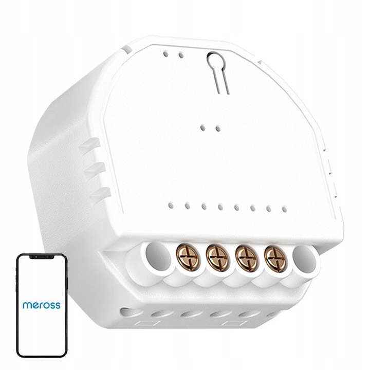Intrerupator inteligent de perete Meross MSS815MA-UN WiFi Matter alb 38x42x19mm