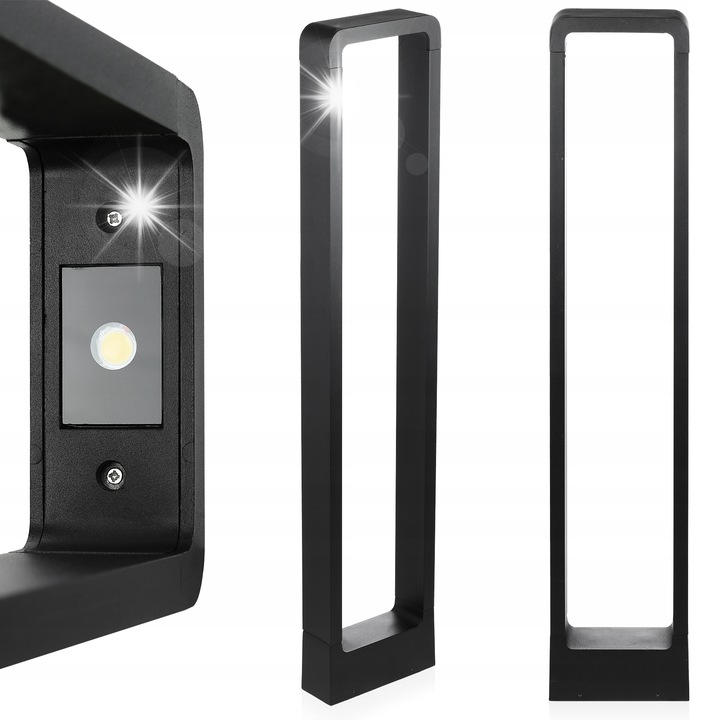 Градинска лампа Interlook 80см LED матово черна алуминий IP54