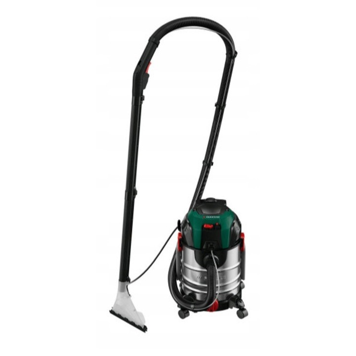 Прахосмукачка за мокро и сухо почистване Parkside PWS 20, 1600W, инокс, 44x44x52cm, 8.55kg