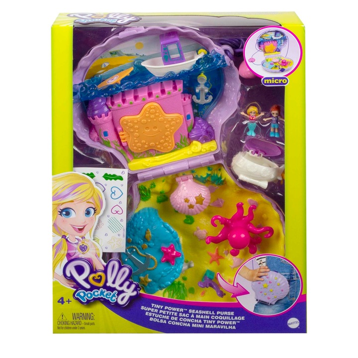 Комплект играчка Polly Pocket чанта мида многоцветен 7 части 7x15x15см