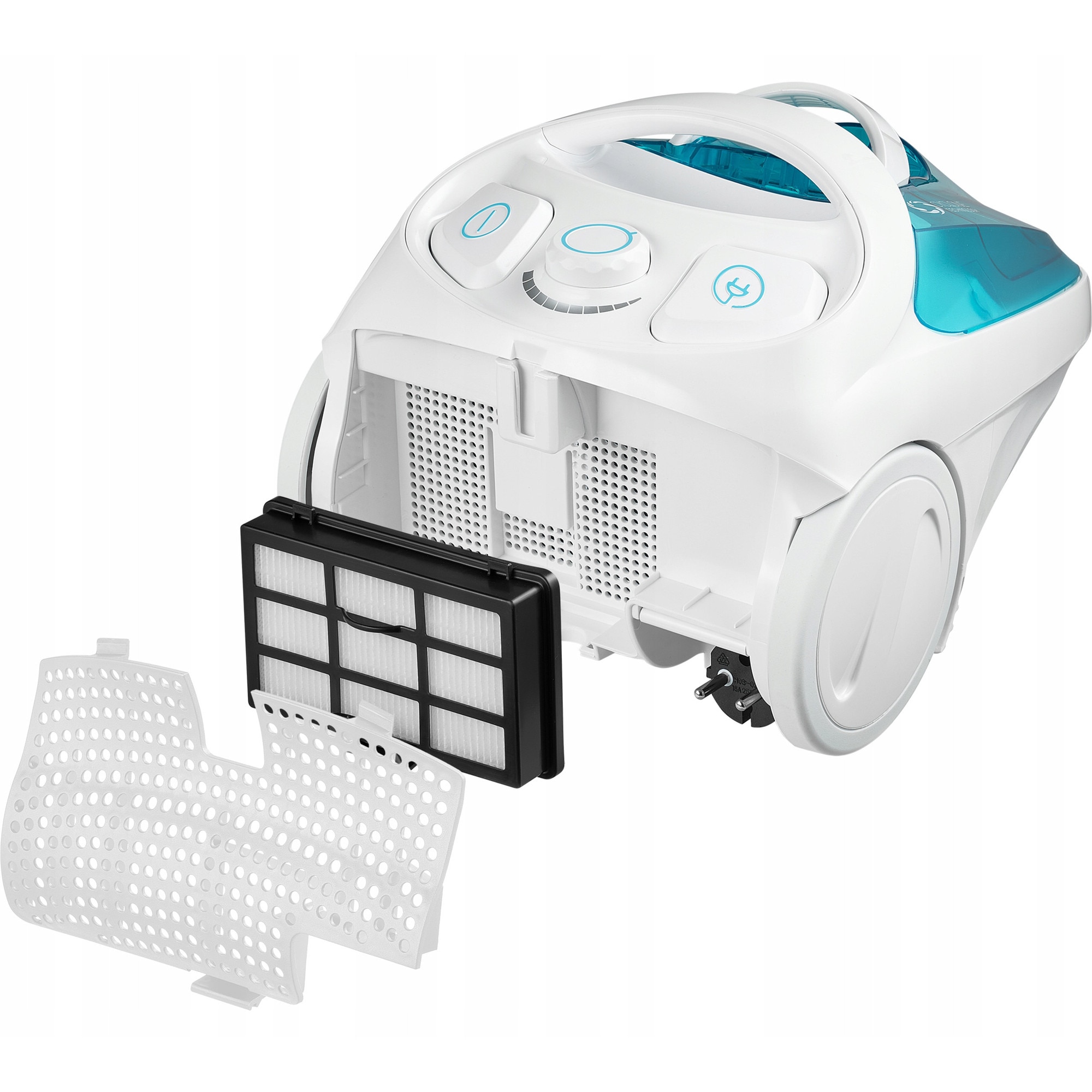 Aspirator fara sac Sencor SVC 1015TQ alb 800W 29.5x47.5cm