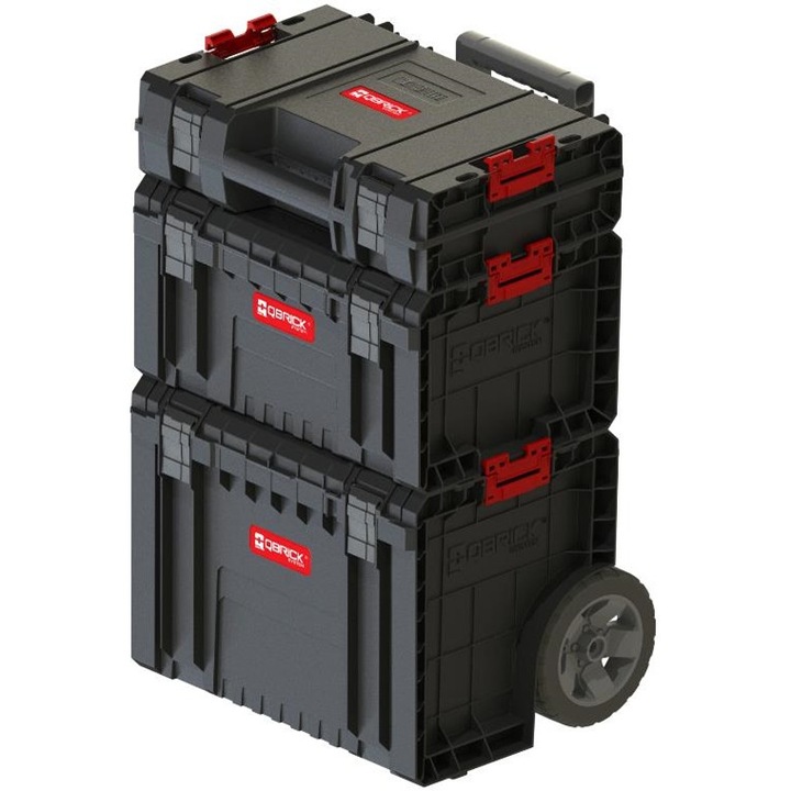 Комплект кутии за инструменти Qbrick PRO mobil 45x39x69cm черен