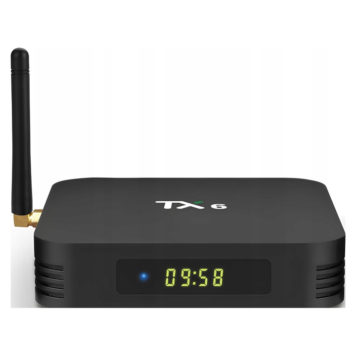 Smart TV Box Retoo TX6 Android 9, 4GB RAM 32GB, negru, set complet