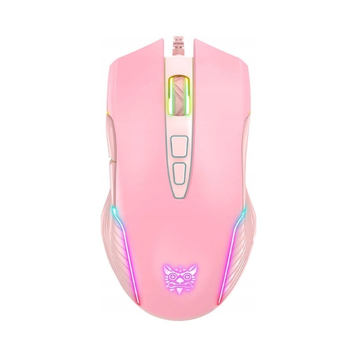 Mouse gaming Onikuma CW905 RGB rozu 127x71x40mm