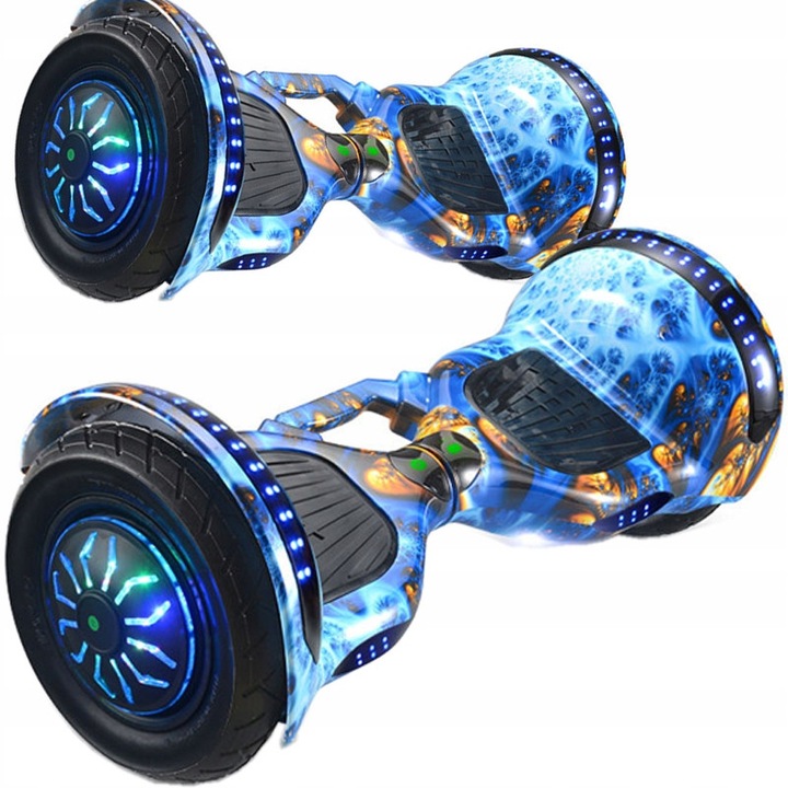 Hoverboard Retoo 10 hüvelykes LED Bluetooth többszínű 62x28x22cm