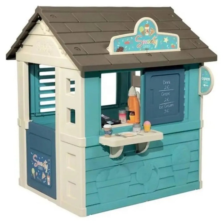 Casa de joaca Smoby Sweety Corner, accesorii, multicolor, 105x110x127cm