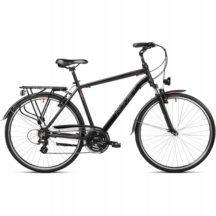 Трекинг велосипед Romet Wagant 28", черен, алуминиева рамка 21"