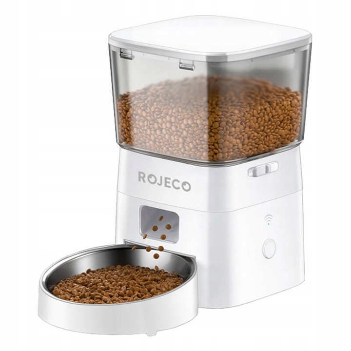 Dozator automat hrana Rojeco 2L WiFi inox 33x17x33cm