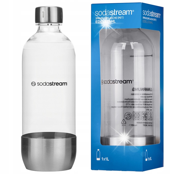 Бутилка за сатуратор SodaStream Silver Elegance 1L сребриста