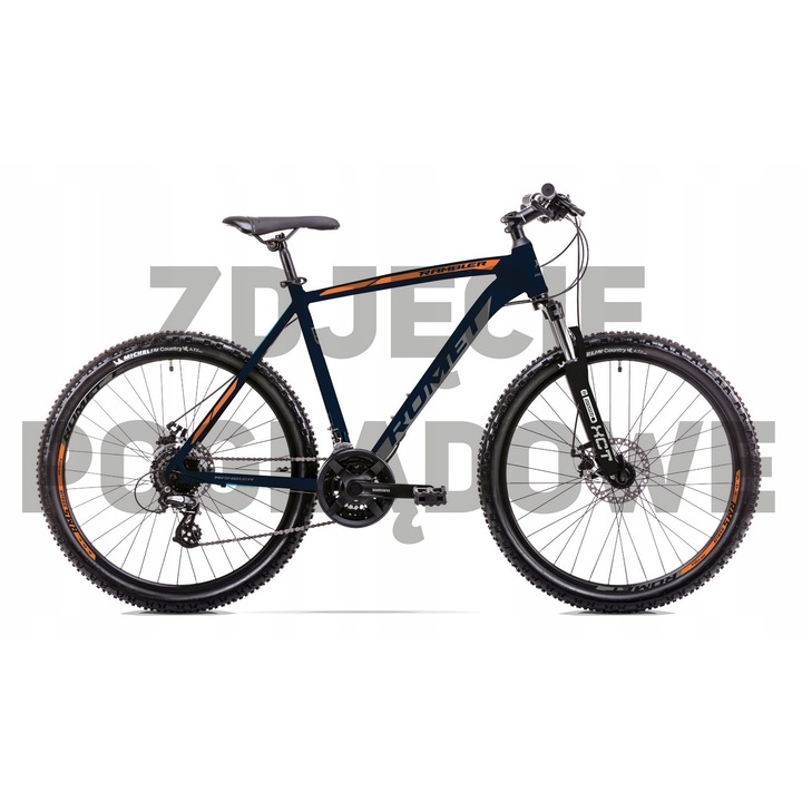 Планински велосипед Romet Rambler R7.3, синьо-оранжев, 27,5x20"
